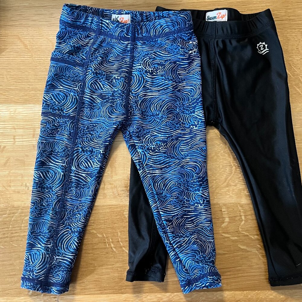 SwimZip Toddler Swim Pants Quick Dry Rash Guard UPF 50+ Sz 12-18 Months